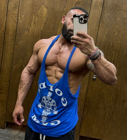 Τιραντάκι με λογότυπο - μπλε